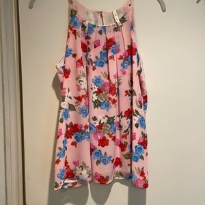 Small floral flowy halter top